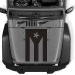 Puerto Rico Flag Hood Decal Sticker Car Truck Van Stickers fits Any Large Pick up Truck Auto or Cars
