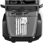 USA Distressed American Flag Hood Decal Sticker for Cars Pickups Vans Window or Any Flat Surface