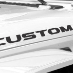 Custom Text Decal Your own Text Compatible with Jeep Hood or Any Others Mountain Compatible with All Jeeps Wrangler Gladiator JK TJ YJ CJ Pair Set of 2