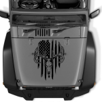 USA Buck Deer Head Hood Decal Sticker Car Truck Van Stickers fits Any Large Pick up Truck Auto or Cars