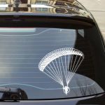 2 x PPG Paramotor Powered Paraglider Vinyl Decal Sticker Foot Launch 3