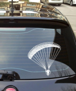 2 x PPG Paramotor Powered Paraglider Vinyl Decal Sticker Foot Launch 3