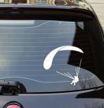 2 X Paraglider Paragliding Free Flight Vinyl Decal Sticker
