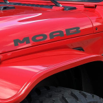Moab Theme Decal Sticker for Hood Fender Sides Compatible with Any Jeep 23 X 5 Inches Set of 2 Identical Decals.