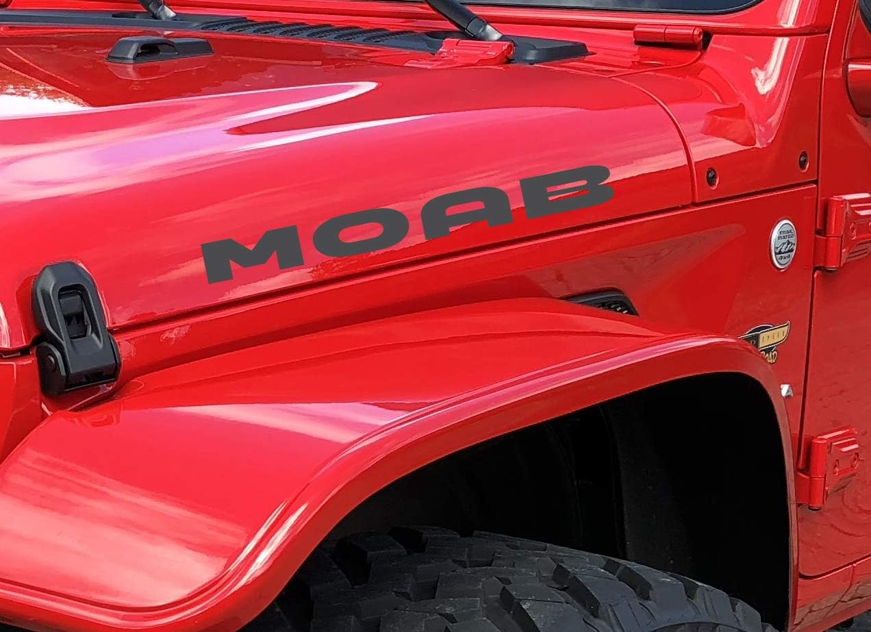 61F1M99HVL._AC_SL1272_-1.png Moab Theme Decal Sticker for Hood Fender Sides Compatible with Any Jeep 23 X 5 Inches Set of 2 Identical Decals. - Image 1