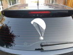 2 x PPG Paramotor Powered Paraglider Vinyl Decal Sticker Foot Launch