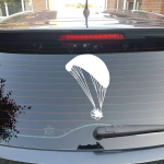 2 x PPG Paramotor Powered Paraglider Vinyl Decal Sticker Foot Launch