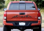 Minimalist Mountain Graphic Range Decal Sticker Compatible with Tacoma Truck Multiple Colors