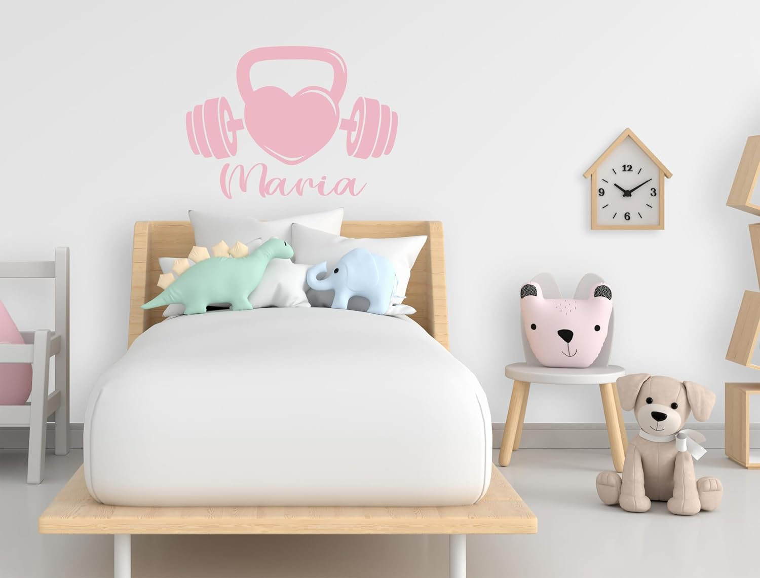 71QeiapDioL._AC_SL1500_.png Fit and Fun. Kettlebell Love Wall Decal - Inspiring Healthy Habits for Kids - Image 1