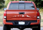 Minimalist Mountain Graphic Range Decal Sticker Compatible with Tacoma Trucks Multiple Colors.