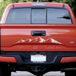 Jeep Wrangler Mountain Theme II Hood Decals Sticker for All Jeeps JK TJ YJ CJ Pair Set of 2