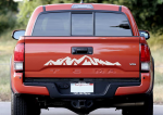 Minimalist Mountain Graphic Range Decal Sticker Compatible with Tacoma Truck