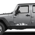 Mountains Decal for Jeep WRANGLER Stickers Rubicon Renegade TJ JK CJ YJ Door Unlimited.