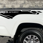 Decal Sticker for pickup TRD Sport Tacoma 3rd generation Toyota truck PAIR set of 2