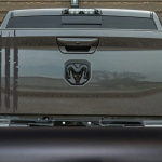 Tailgate Vertical Distressed American Flag decal for Pickup Trucks Usa (Reversed) Subdued