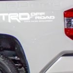 TRD Off Road Toyota Racing Development Vinyl Decal for Toyota Tacoma Tundra Truck bedside set of 2